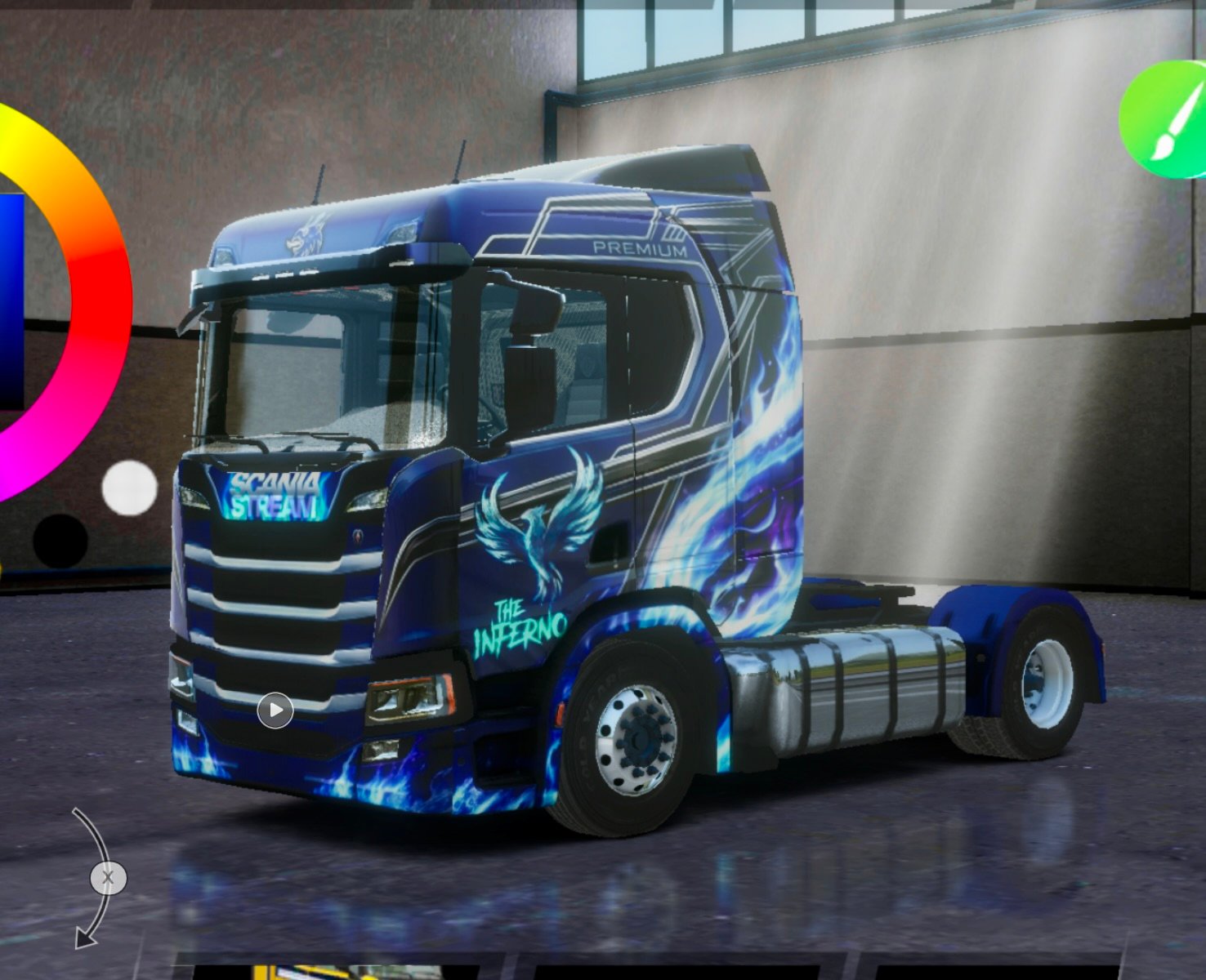 Stream RT Fire Blue Premium Skin