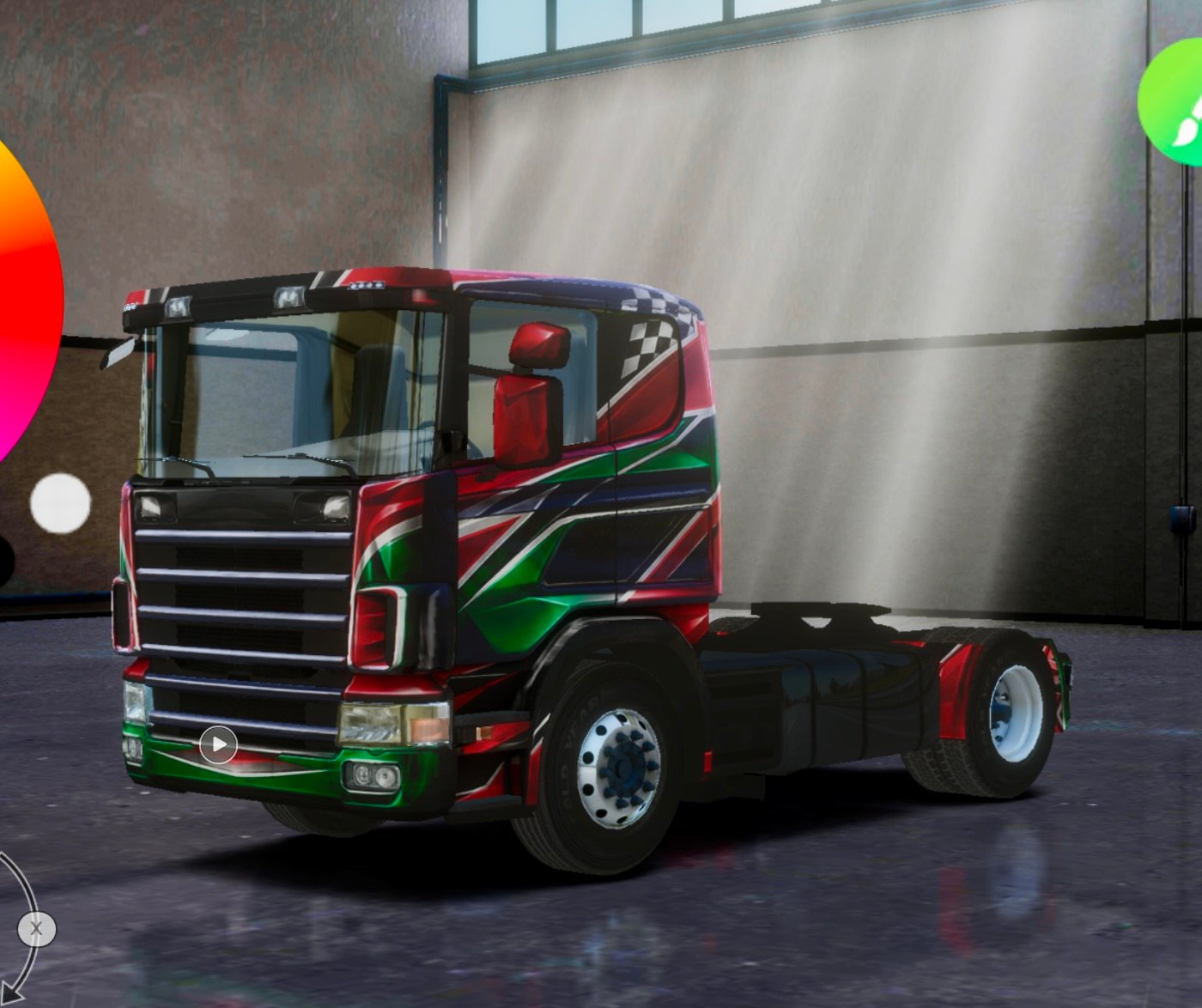 RT Legend 1995 Red & Green Car Racing Skin