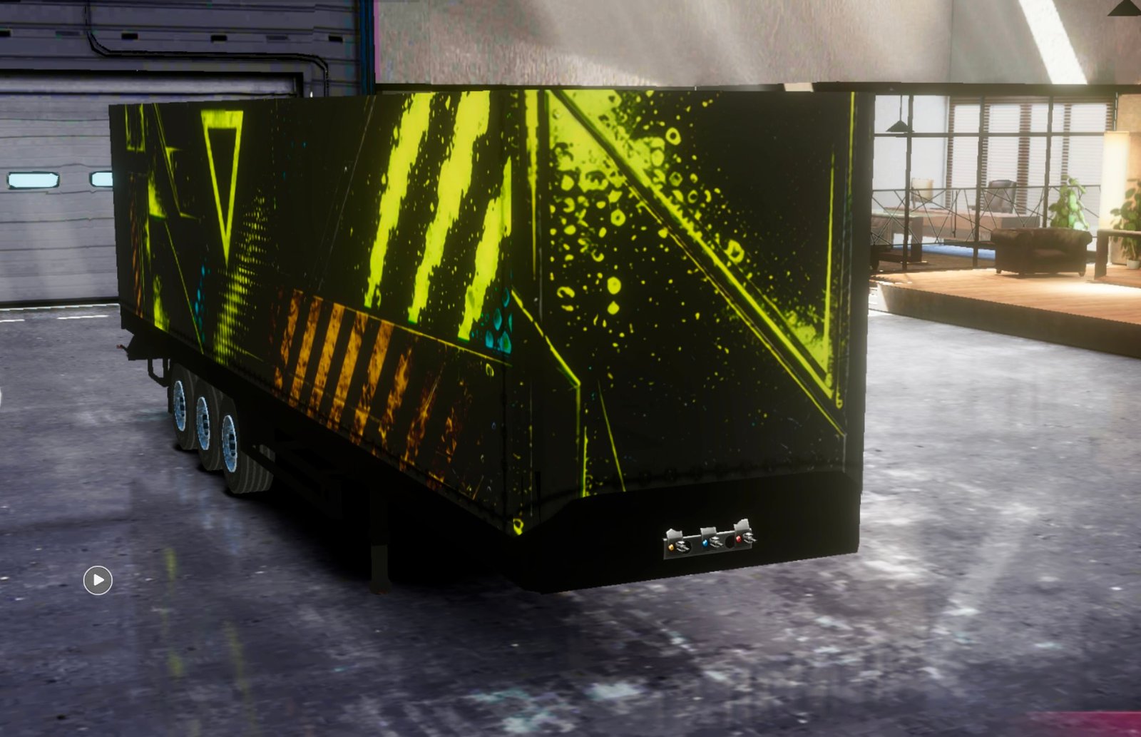 Trailer for Marieles Antares Black Caterpillar Graffiti Premium Skin